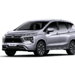 Mitsubishi Xpander putih untuk layanan sewa mobil Tangerang dengan driver profesional dari Menara Rent Car