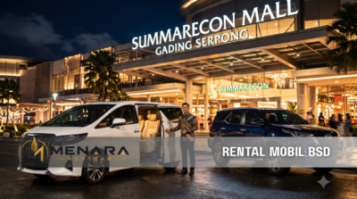 Layanan sewa mobil Gading Serpong, Alam Sutera, dan Bintaro dari Menara Rent Car dengan armada modern dan supir profesional.