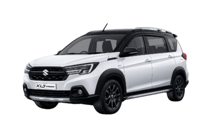 Suzuki XL7 putih dari Twins Rent Car untuk layanan sewa mobil dengan supir di Bandung