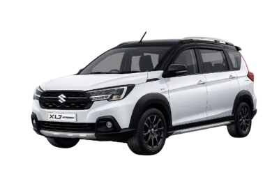 Suzuki XL7 putih dari Menara Rent Car untuk layanan sewa mobil dengan supir di Tangerang