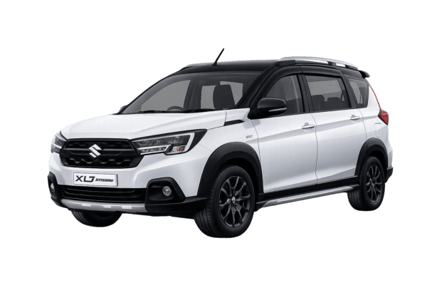 Suzuki XL7 putih dari Menara Rent Car untuk layanan sewa mobil dengan supir di Tangerang